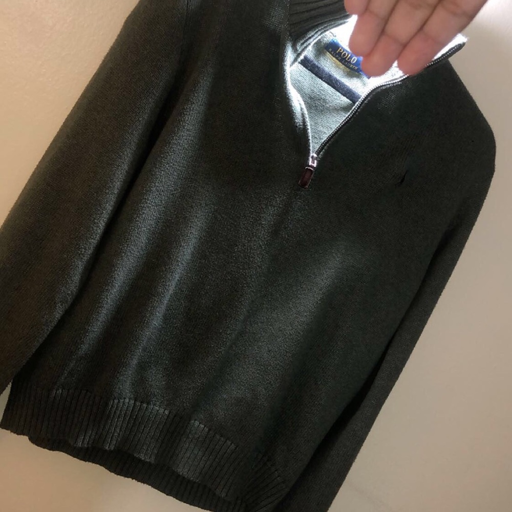 Polo By Ralph Lauren Zip Up Turtleneck Pullover